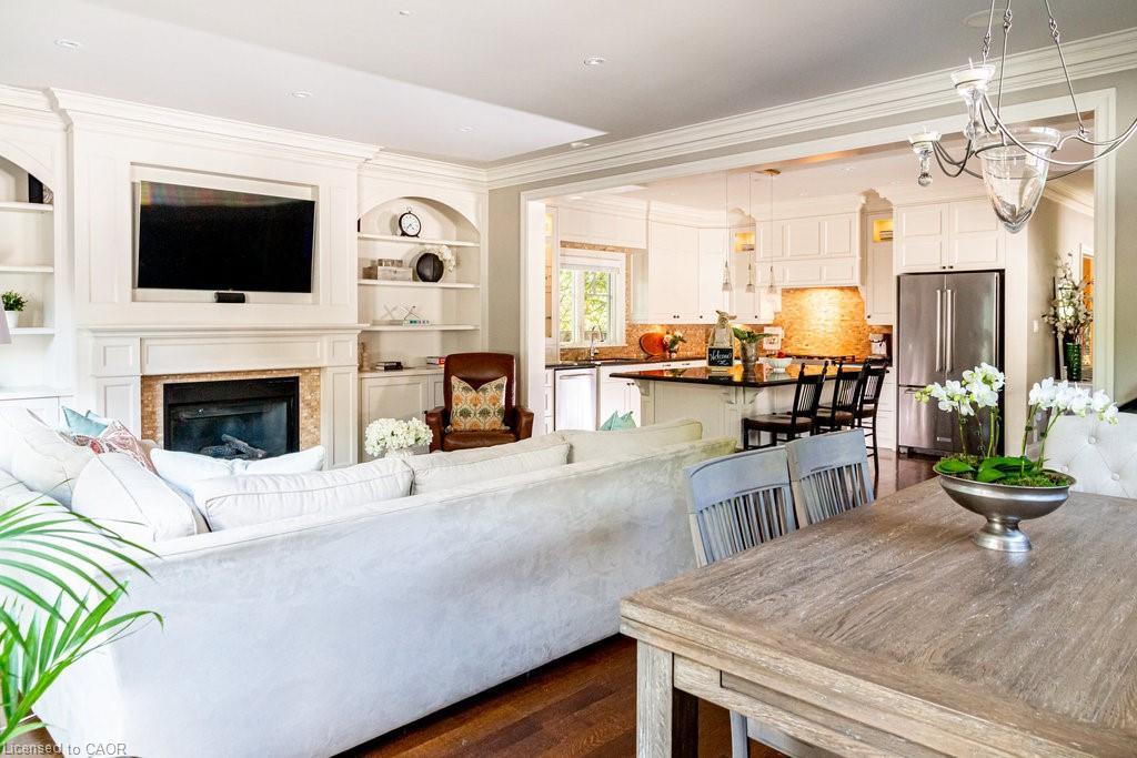 44 Head Street, Oakville, ON - Indoor With Fireplace