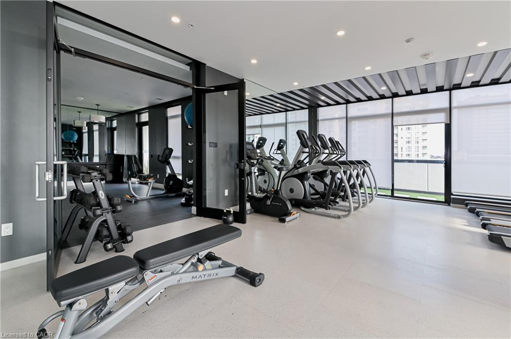 1212-181 King Street S, Waterloo, ON - Indoor Photo Showing Gym Room
