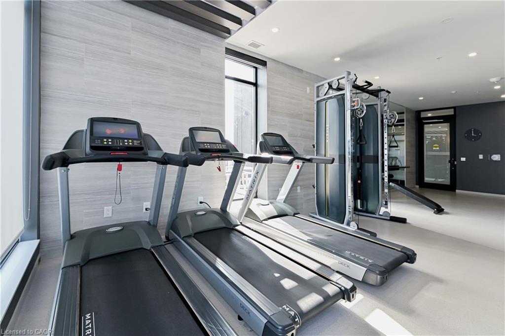 1212-181 King Street S, Waterloo, ON - Indoor Photo Showing Gym Room