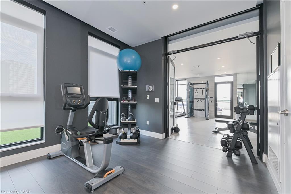 1212-181 King Street S, Waterloo, ON - Indoor Photo Showing Gym Room