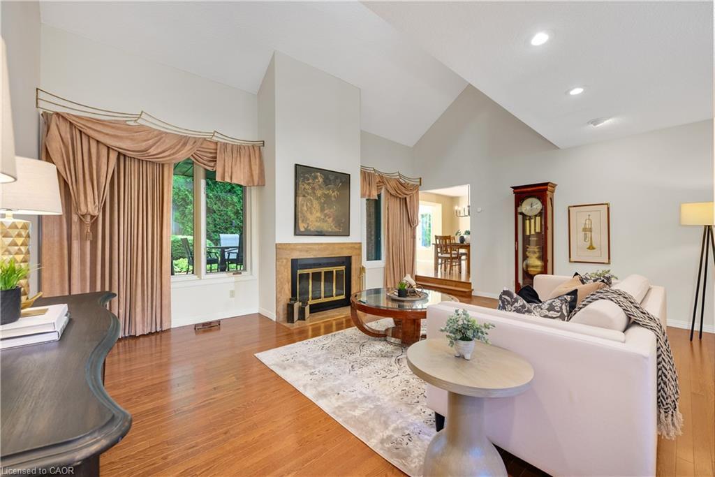 33 Walnut Drive, Guelph, ON - Indoor Photo Showing Living Room With Fireplace