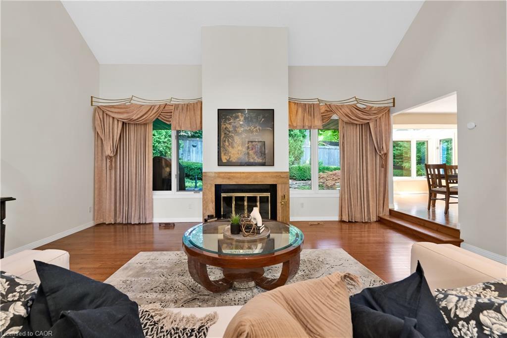 33 Walnut Drive, Guelph, ON - Indoor Photo Showing Living Room With Fireplace