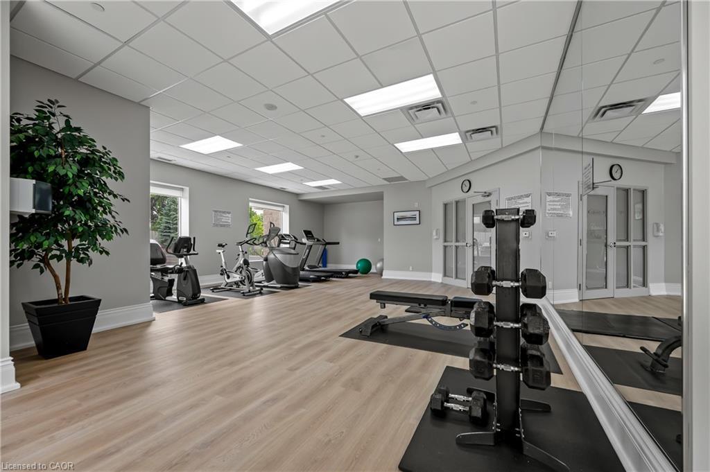 706-223 Erb Street W, Waterloo, ON - Indoor Photo Showing Gym Room