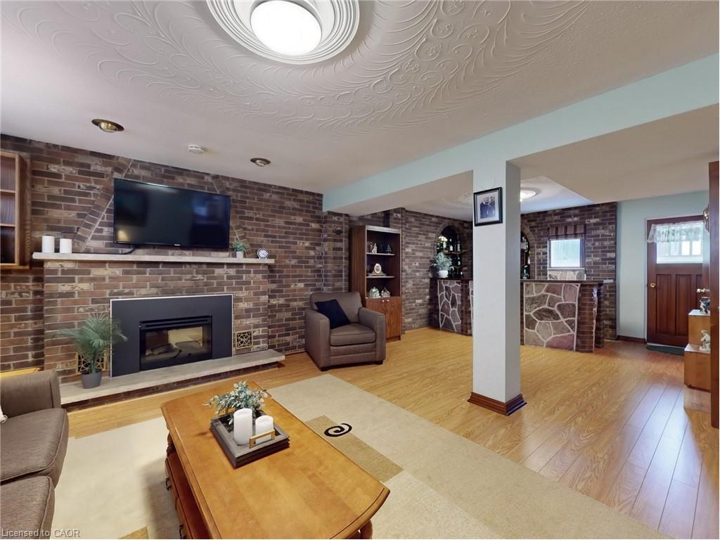 11 Meadowland Gate, Brampton, ON - Indoor Photo Showing Living Room With Fireplace