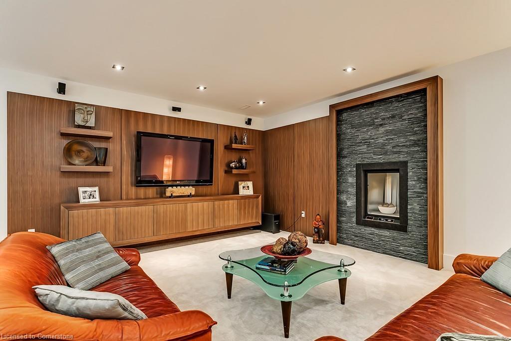 363 Morrison Road, Oakville, ON - Indoor Photo Showing Living Room With Fireplace