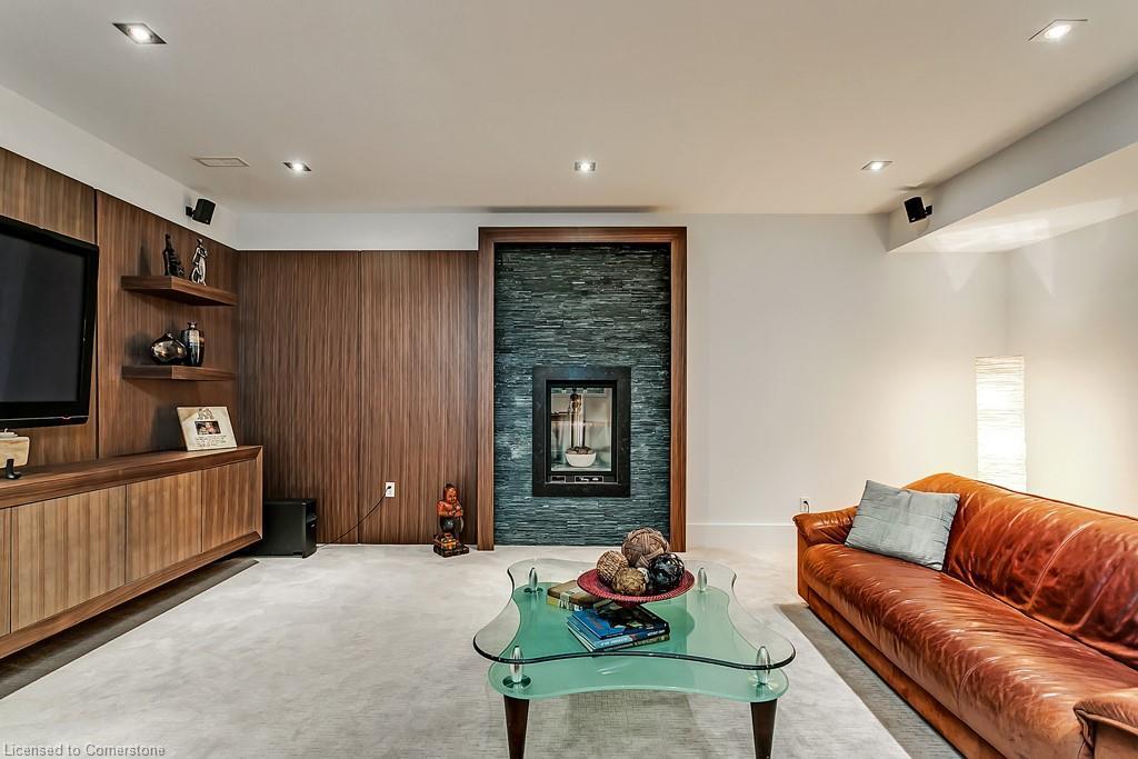 363 Morrison Road, Oakville, ON - Indoor Photo Showing Living Room With Fireplace