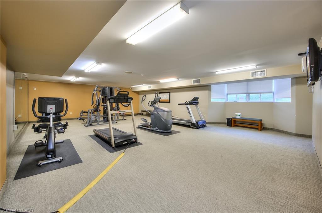 103-35 Green Valley Drive, Kitchener, ON - Indoor Photo Showing Gym Room