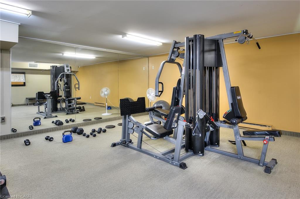 103-35 Green Valley Drive, Kitchener, ON - Indoor Photo Showing Gym Room