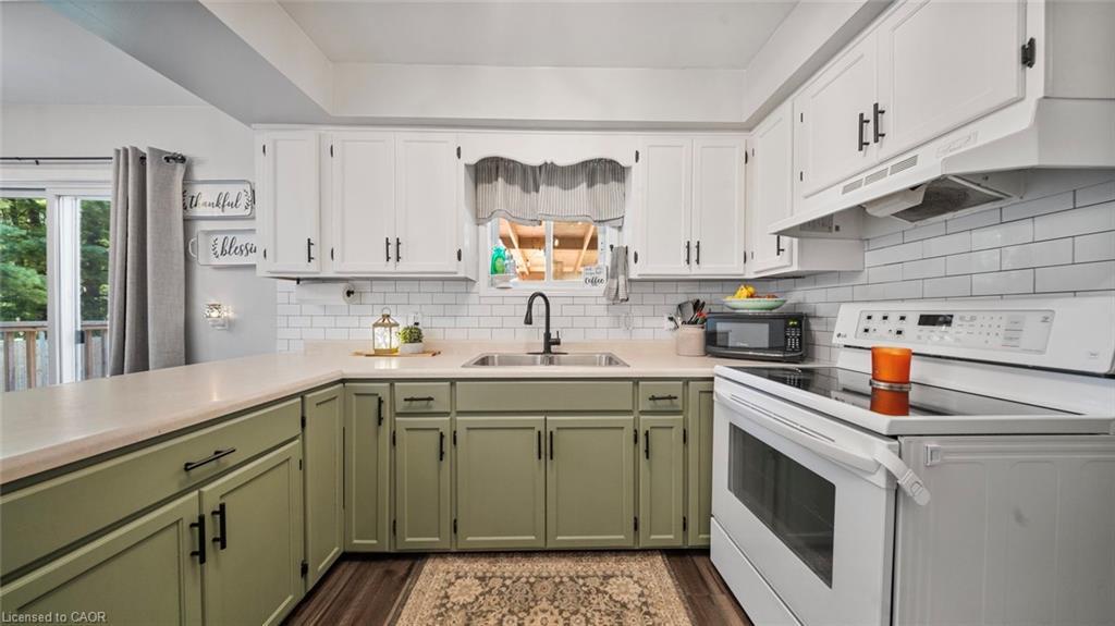 45 Willow Drive, Delhi, ON - Indoor Photo Showing Kitchen With Double Sink