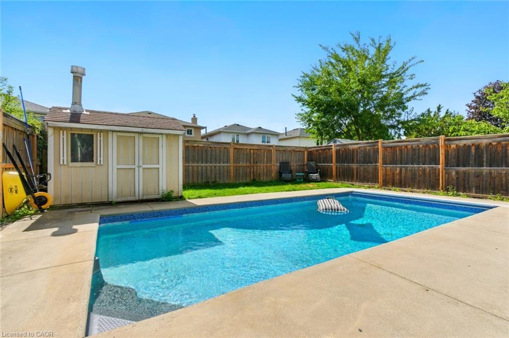580 Deerhurst Drive, Burlington, ON - Outdoor With In Ground Pool With Backyard