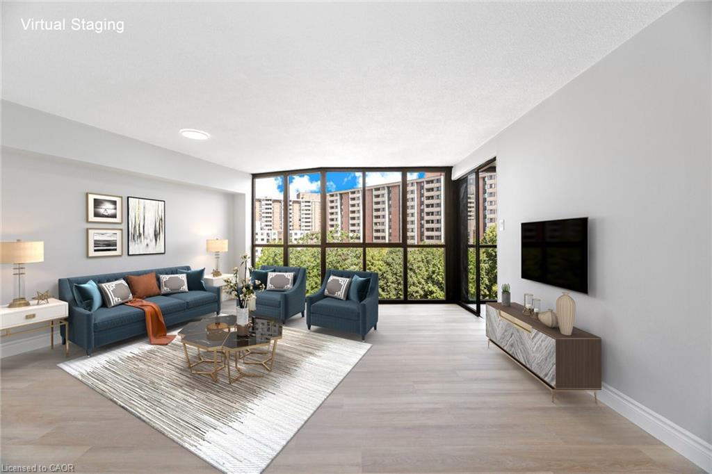 606-1240 Marlborough Court, Oakville, ON - Indoor Photo Showing Living Room