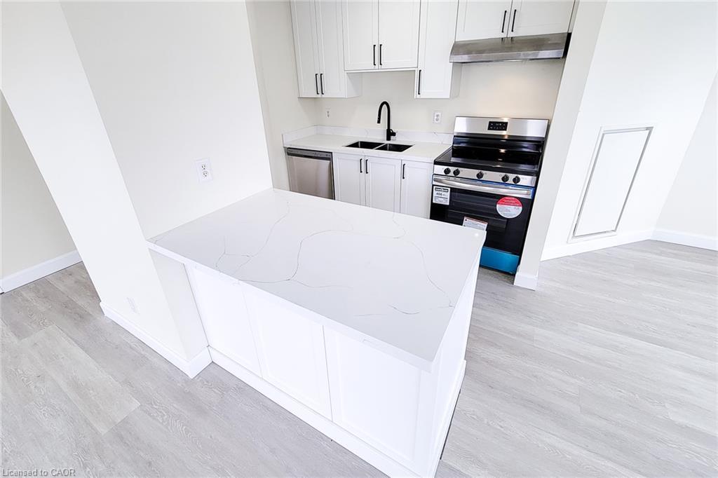 402-135 James Street S, Hamilton, ON - Indoor Photo Showing Kitchen With Double Sink