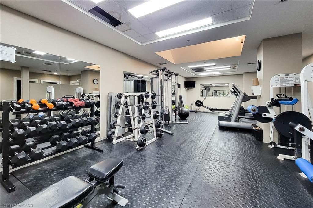 402-135 James Street S, Hamilton, ON - Indoor Photo Showing Gym Room