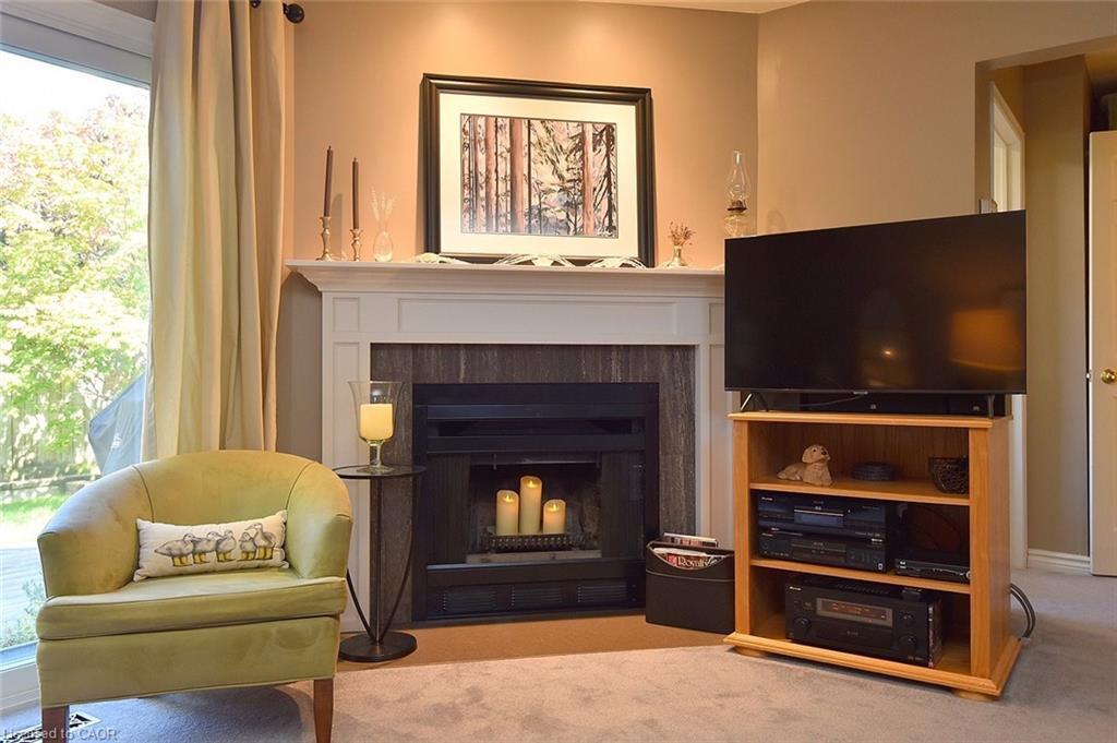 2 Novoco Drive, Hamilton, ON - Indoor Photo Showing Living Room With Fireplace