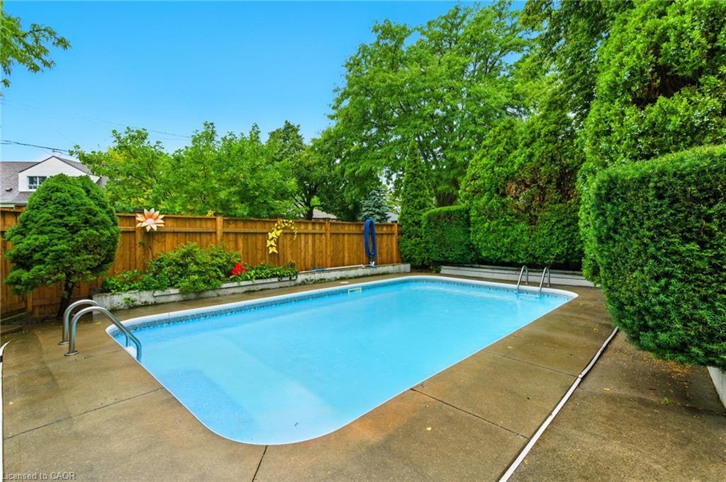 33 Bernard Street, Hamilton, ON - Outdoor With In Ground Pool With Backyard
