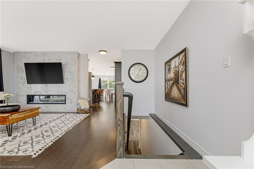 36 Michelles Way, Hagersville, ON - Indoor Photo Showing Living Room With Fireplace