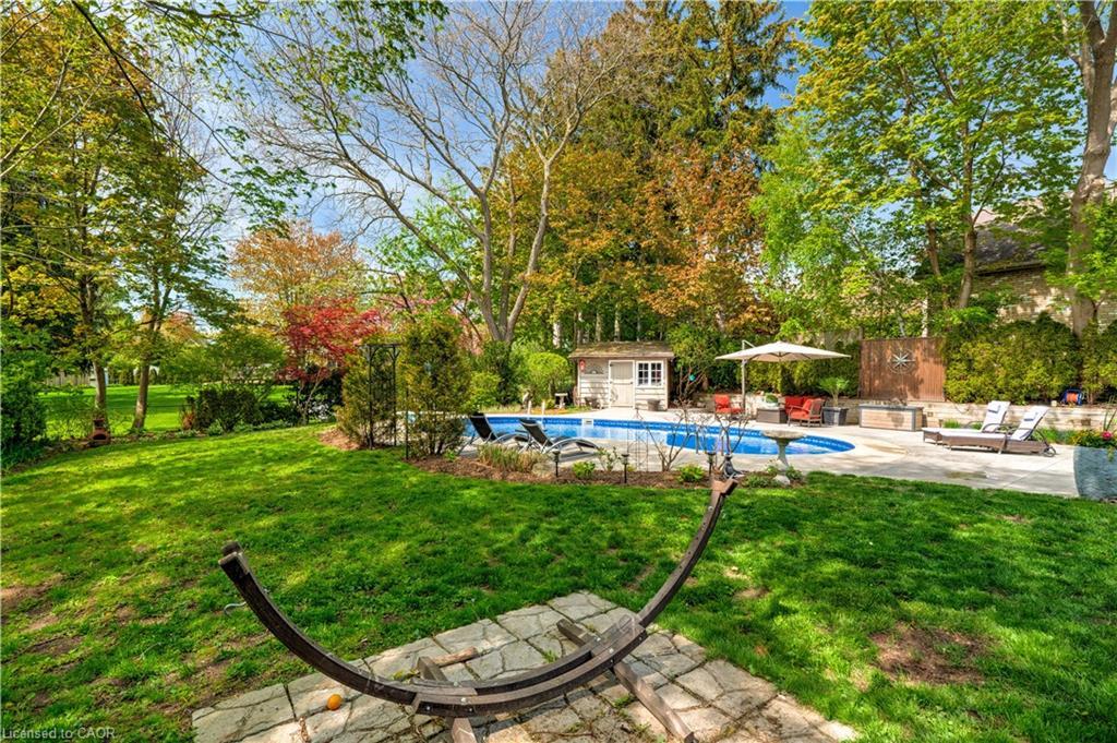 4391 Lakeshore Road, Burlington, ON - Outdoor With In Ground Pool With Backyard