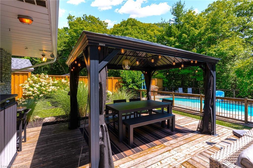 1807 Heather Hills Drive, Burlington, ON - Outdoor With In Ground Pool With Deck Patio Veranda With Exterior