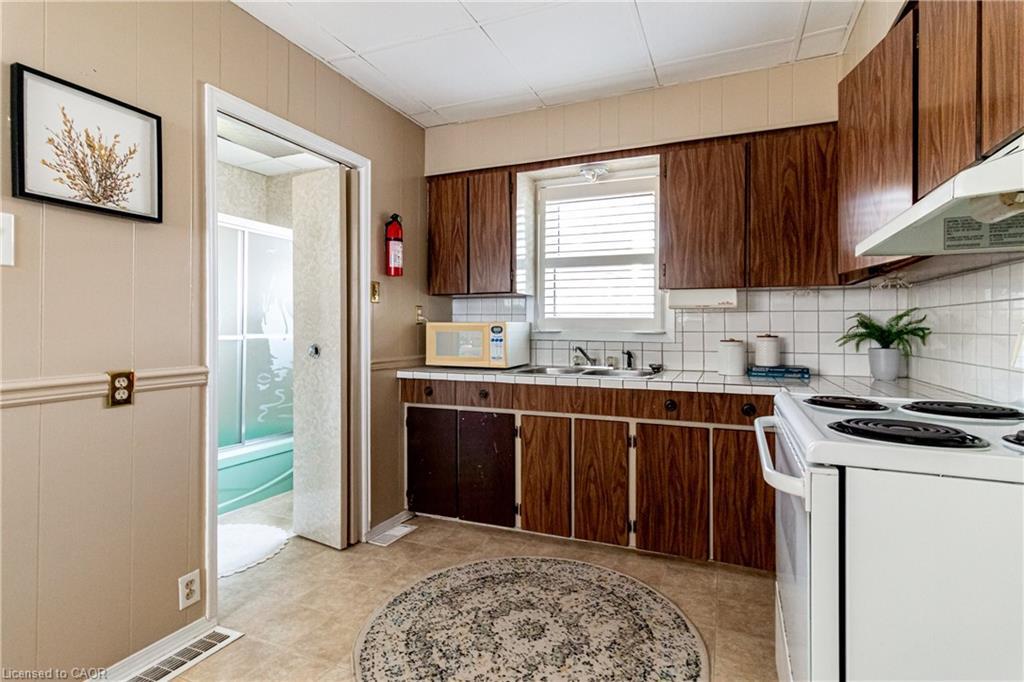 70 Poulette Street, Hamilton, ON - Indoor Photo Showing Kitchen With Double Sink