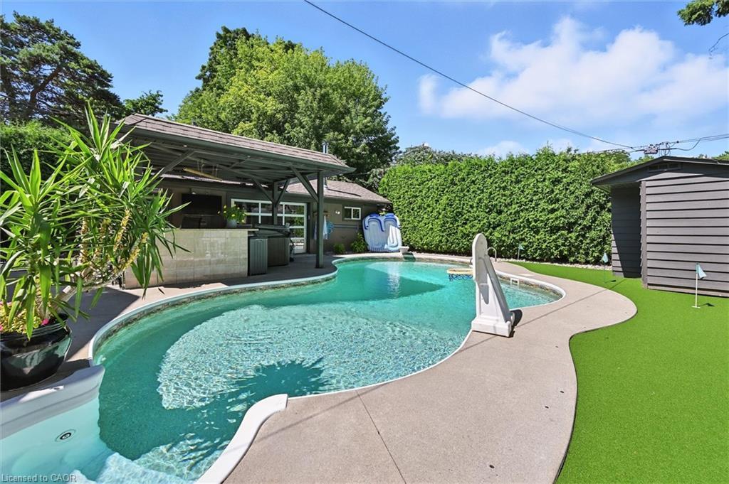 2209 Ghent Avenue, Burlington, ON - Outdoor With In Ground Pool With Backyard