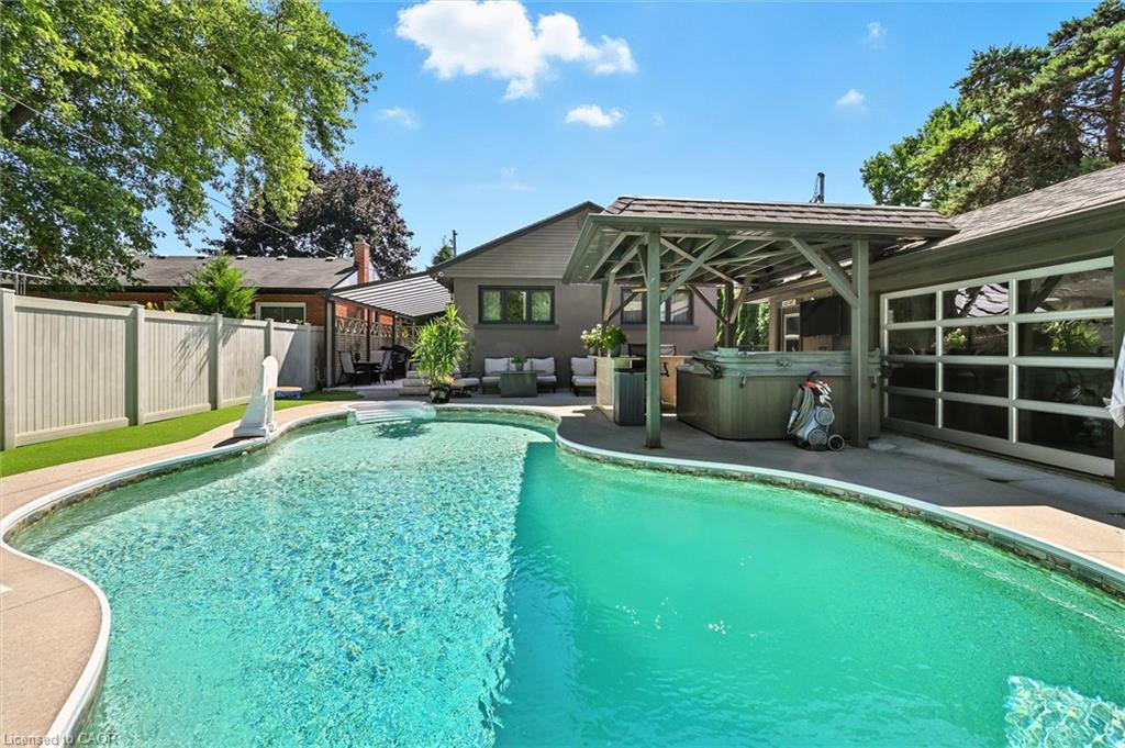 2209 Ghent Avenue, Burlington, ON - Outdoor With In Ground Pool With Backyard