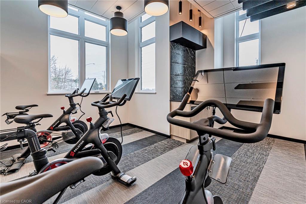 406-101 Golden Eagle Road, Waterloo, ON - Indoor Photo Showing Gym Room
