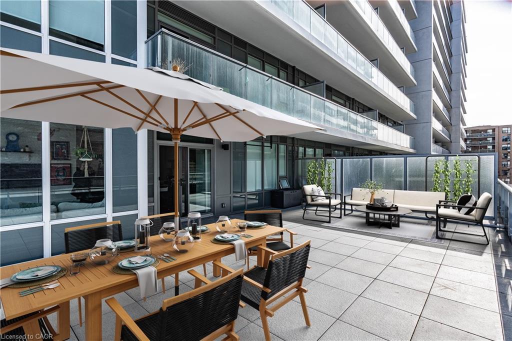 415-212 King William Street E, Hamilton, ON - Outdoor With Deck Patio Veranda