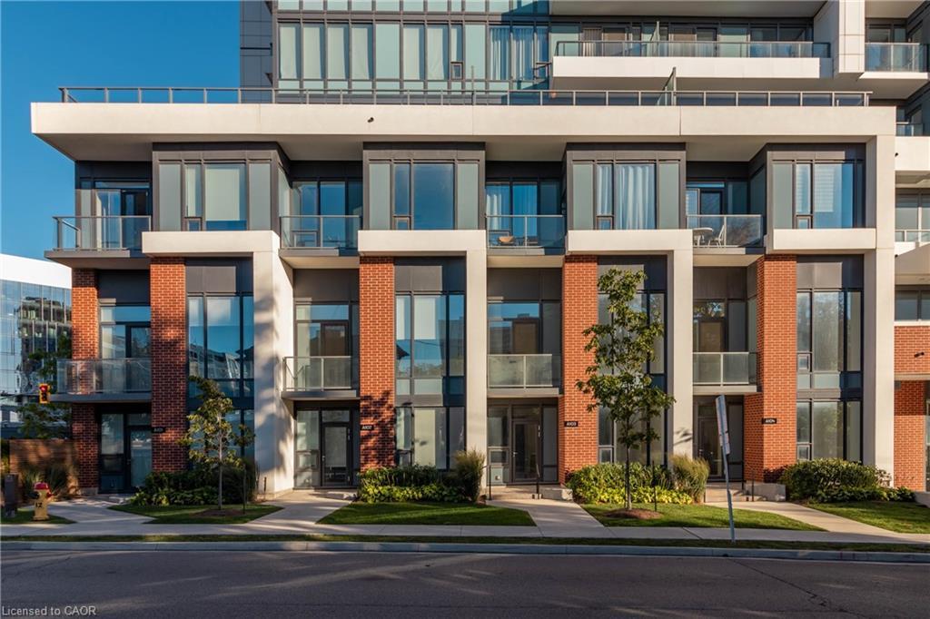 102-5 Wellington Street S, Kitchener, ON - Outdoor With Balcony With Facade