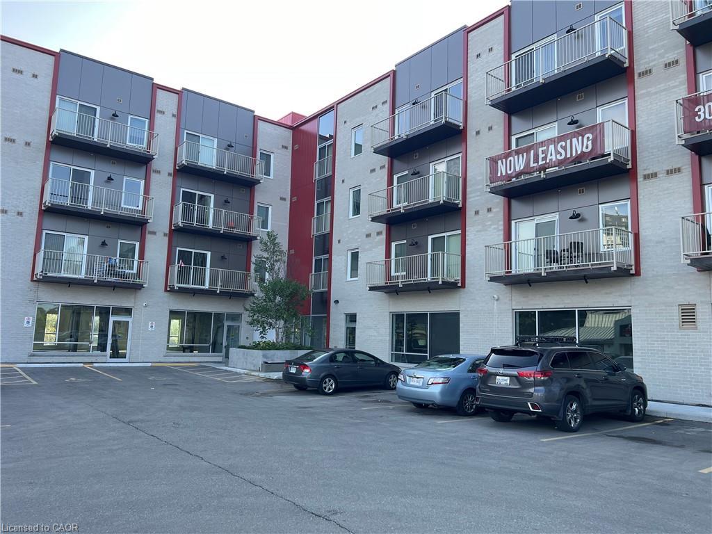 412-301 Westmount Road W, Kitchener, ON - Outdoor With Balcony With Facade