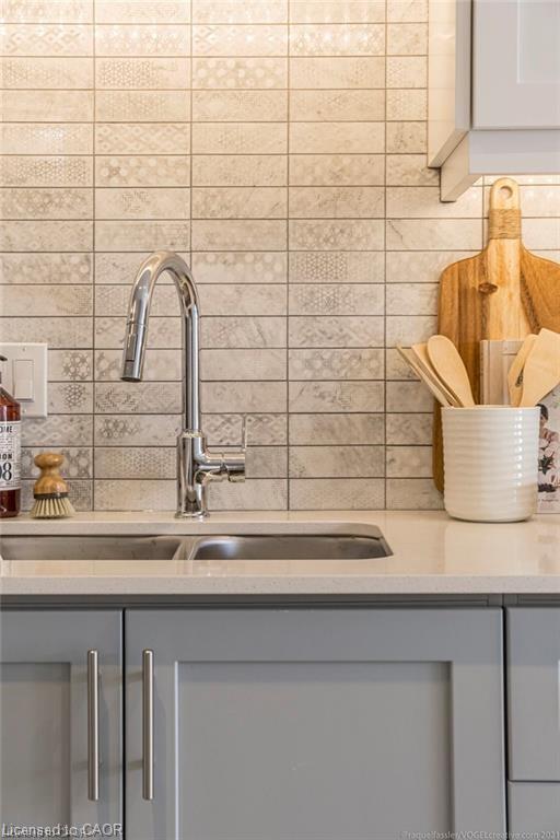 A-225 East 24Th Street, Hamilton, ON - Indoor Photo Showing Kitchen With Double Sink