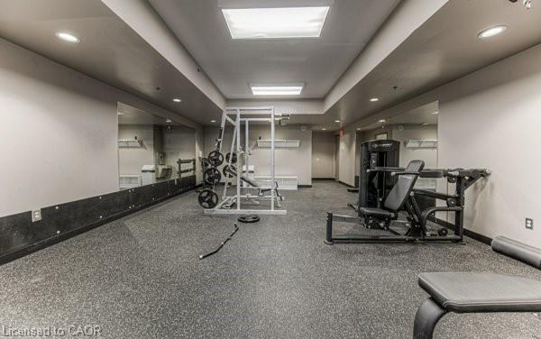 304-8 Hickory Street W, Waterloo, ON - Indoor Photo Showing Gym Room