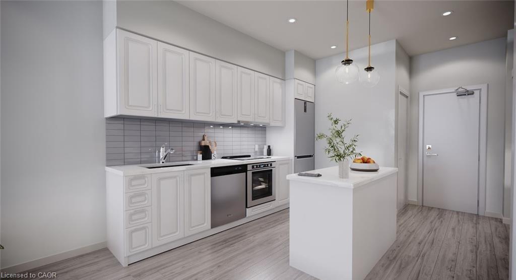 1202-461 Green Road, Stoney Creek, ON - Indoor Photo Showing Kitchen