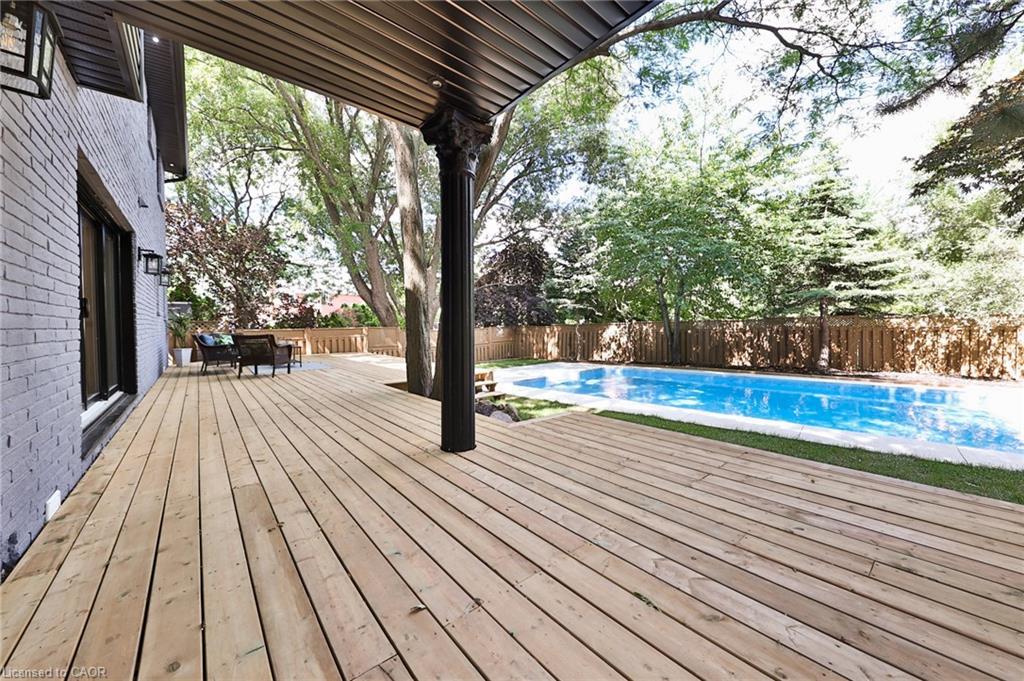 2309 Dunedin Road, Oakville, ON - Outdoor With Above Ground Pool With Deck Patio Veranda