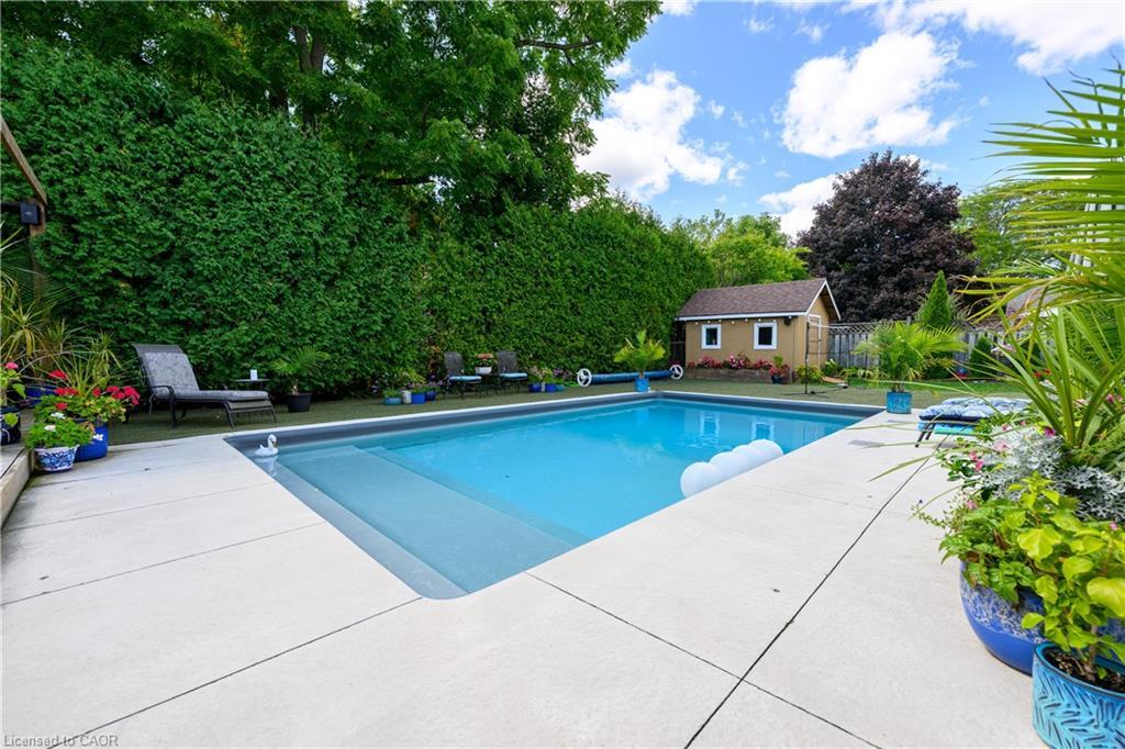 912 Boothman Avenue, Burlington, ON - Outdoor With In Ground Pool With Backyard