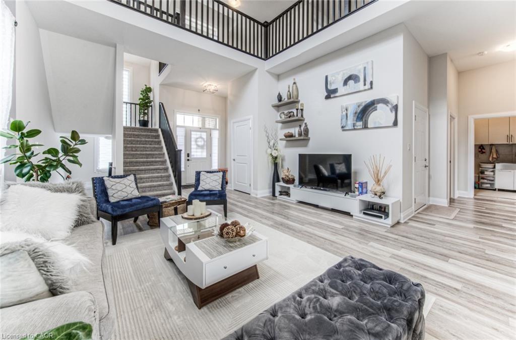 582 Mayapple Street, Waterloo, ON - Indoor Photo Showing Living Room With Fireplace