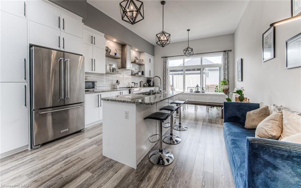 582 Mayapple Street, Waterloo, ON - Indoor Photo Showing Kitchen With Stainless Steel Kitchen With Upgraded Kitchen