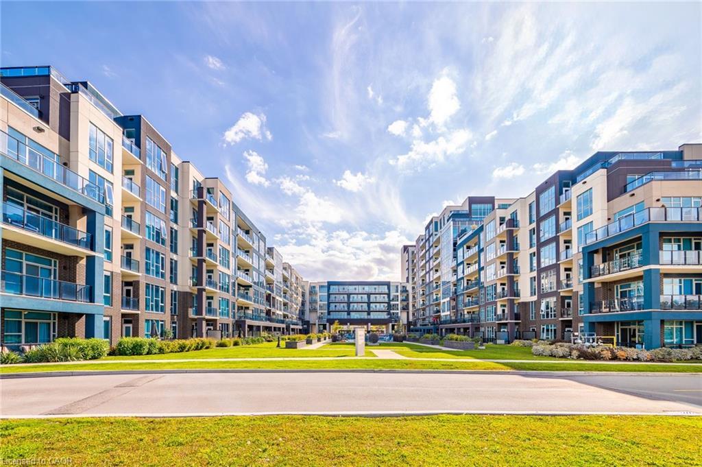 402-16 Concord Place, Grimsby, ON - Outdoor With Balcony With Facade