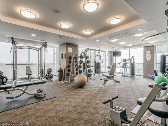 908-223 Webb Drive, Mississauga, ON - Indoor Photo Showing Gym Room