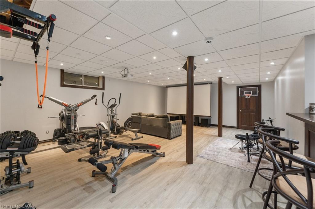 75642 Diltz Road, Wainfleet, ON - Indoor Photo Showing Gym Room