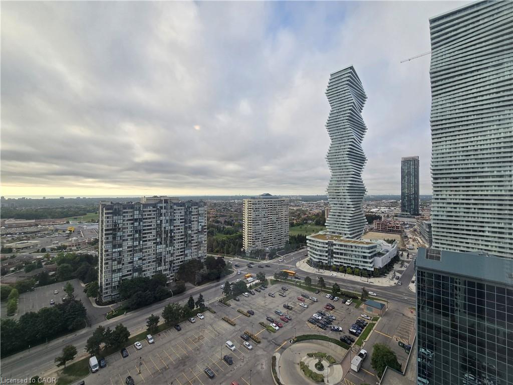 2402-330 Burnhamthorpe Road W, Mississauga, ON - Outdoor With View