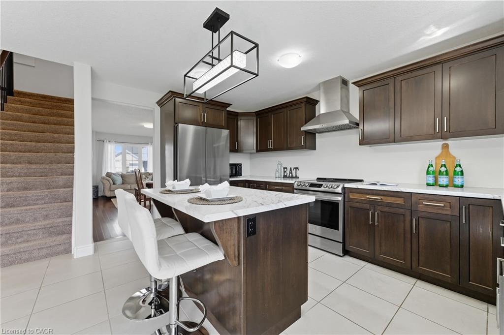 97 Forbes Crescent, Listowel, ON - Indoor Photo Showing Kitchen With Stainless Steel Kitchen With Upgraded Kitchen