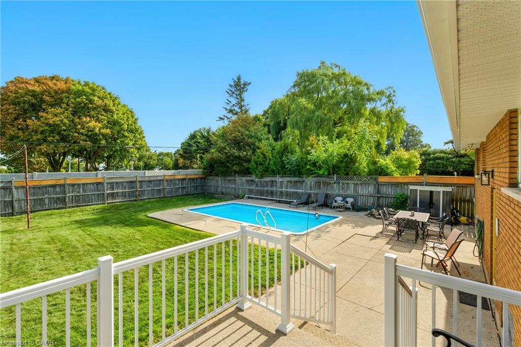20 Woodside Drive, Hamilton, ON - Outdoor With In Ground Pool With Backyard