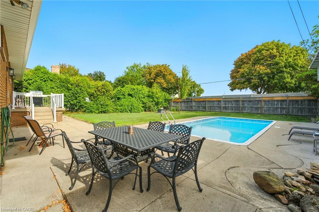 20 Woodside Drive, Hamilton, ON - Outdoor With In Ground Pool With Backyard