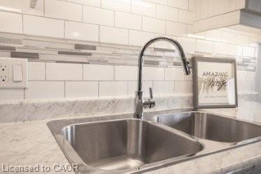 508-579 Clare Avenue, Welland, ON - Indoor Photo Showing Kitchen With Double Sink