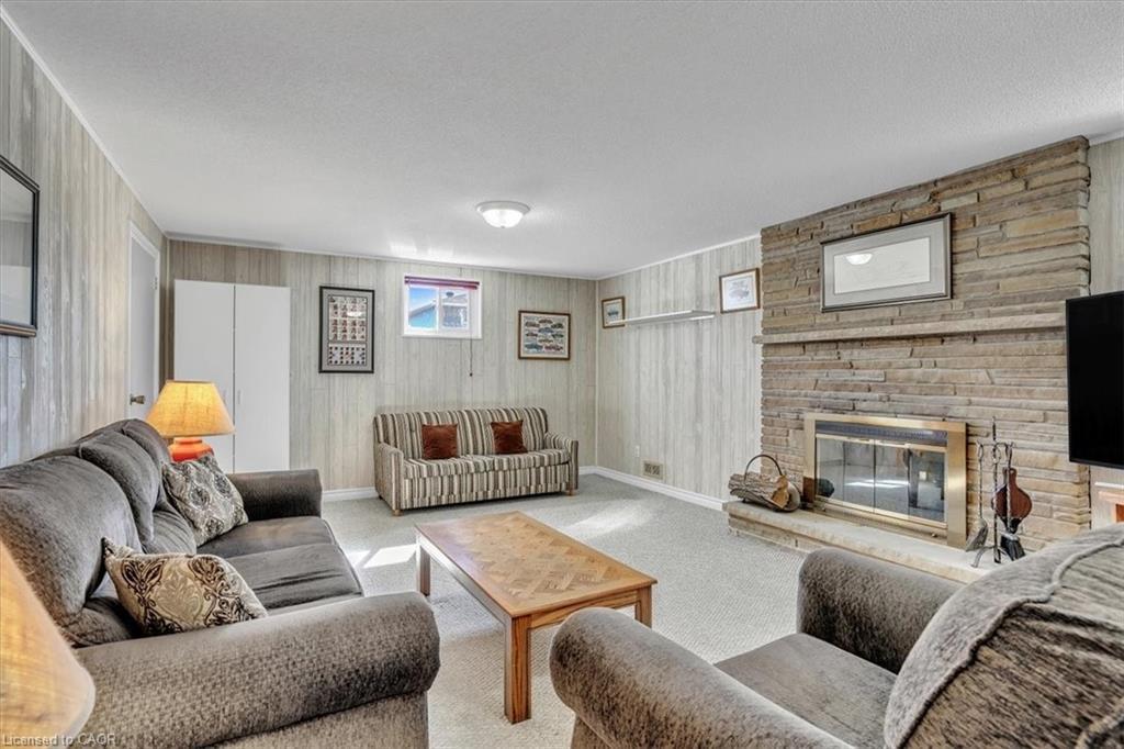 21 Willis Drive, Brampton, ON - Indoor Photo Showing Living Room With Fireplace