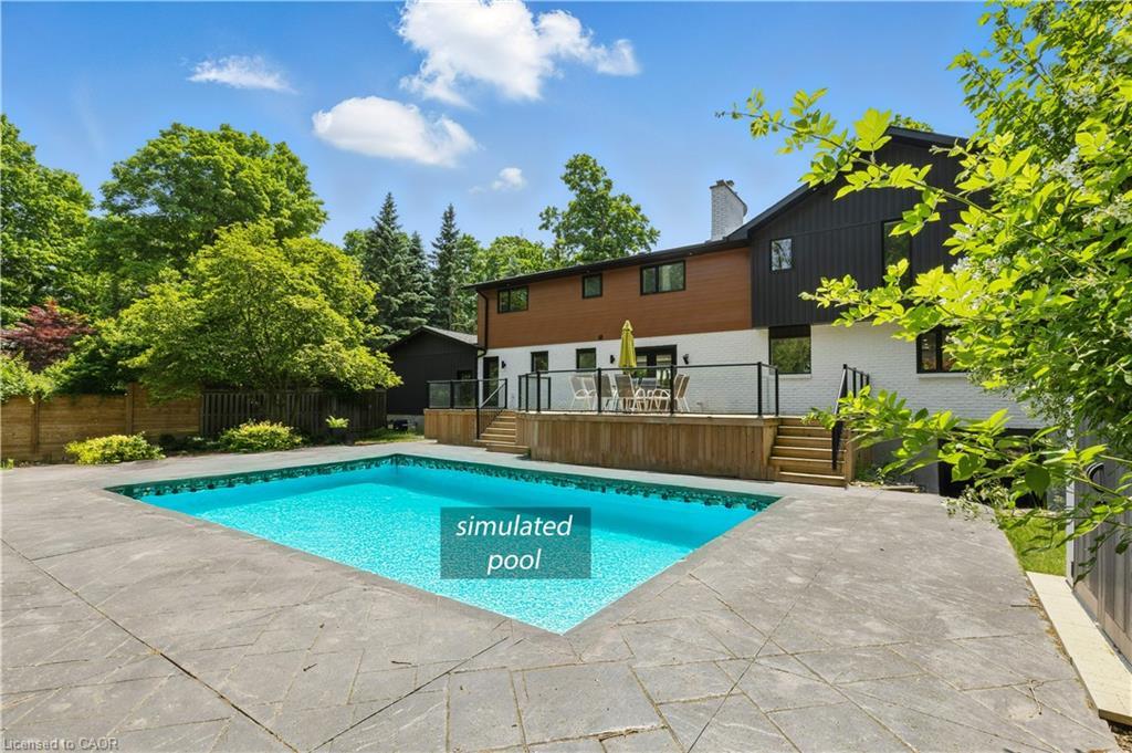 514 Oxbow Road, Waterloo, ON - Outdoor With In Ground Pool With Deck Patio Veranda With Backyard