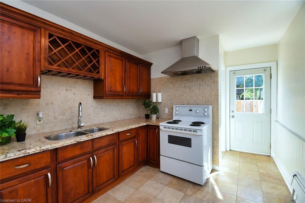 265 Hunter Street W, Hamilton, ON - Indoor Photo Showing Kitchen With Double Sink