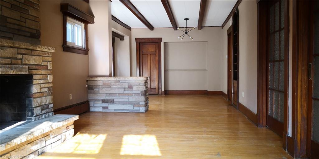 167 Balmoral Avenue S, Hamilton, ON - Indoor Photo Showing Other Room With Fireplace