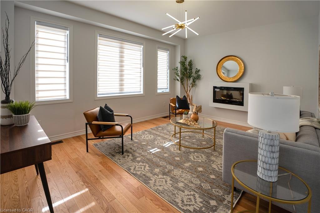 51 Ahchie Court, Vaughan, ON - Indoor Photo Showing Living Room With Fireplace