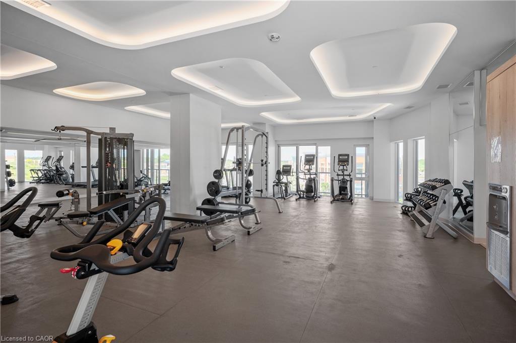 B602-3200 Dakota Common, Burlington, ON - Indoor Photo Showing Gym Room